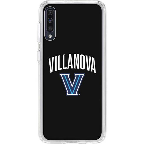 Villanova University V Black Galaxy A50 Clear Case
